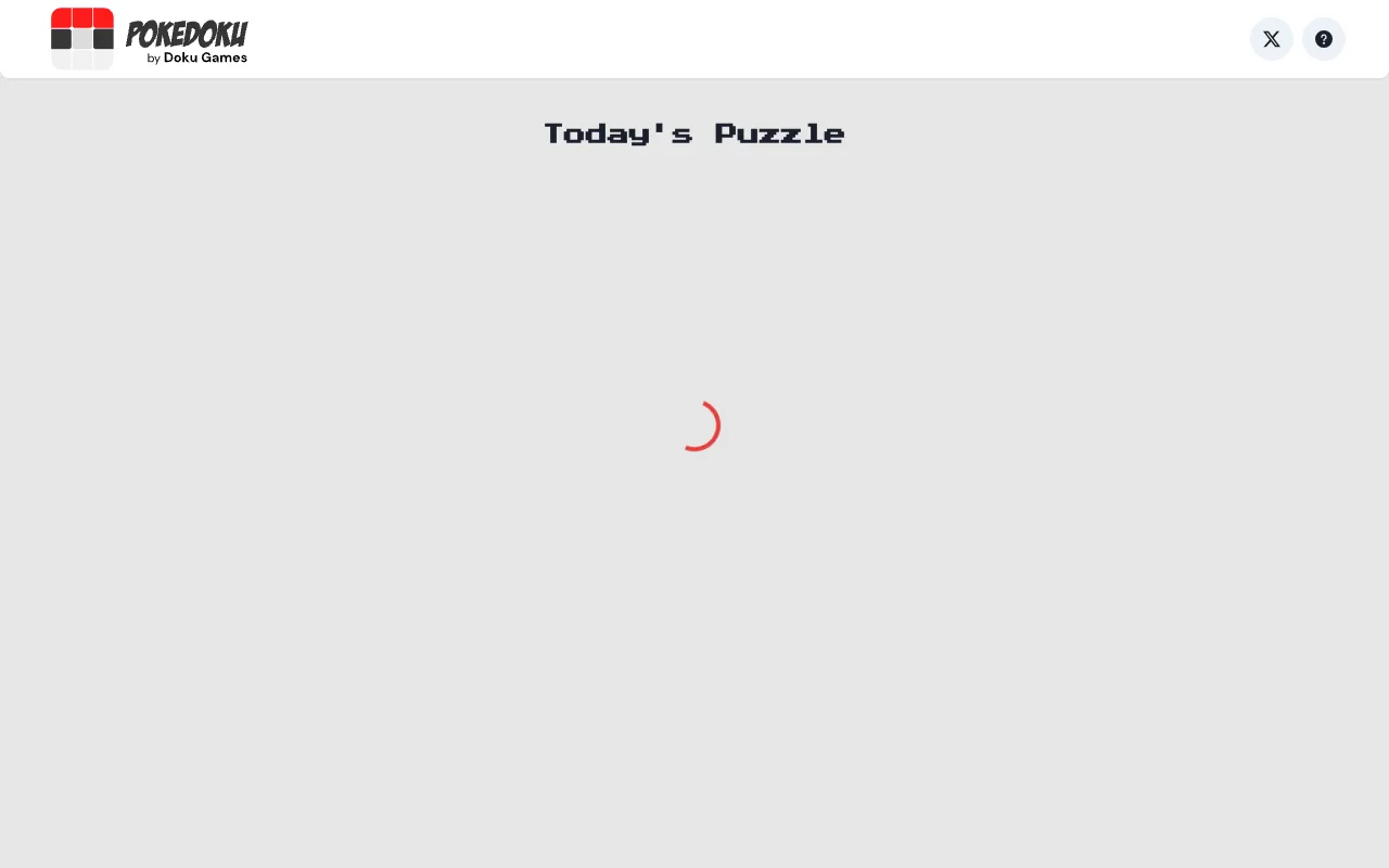 Screenshot of Pokedoku — a game like Wordle