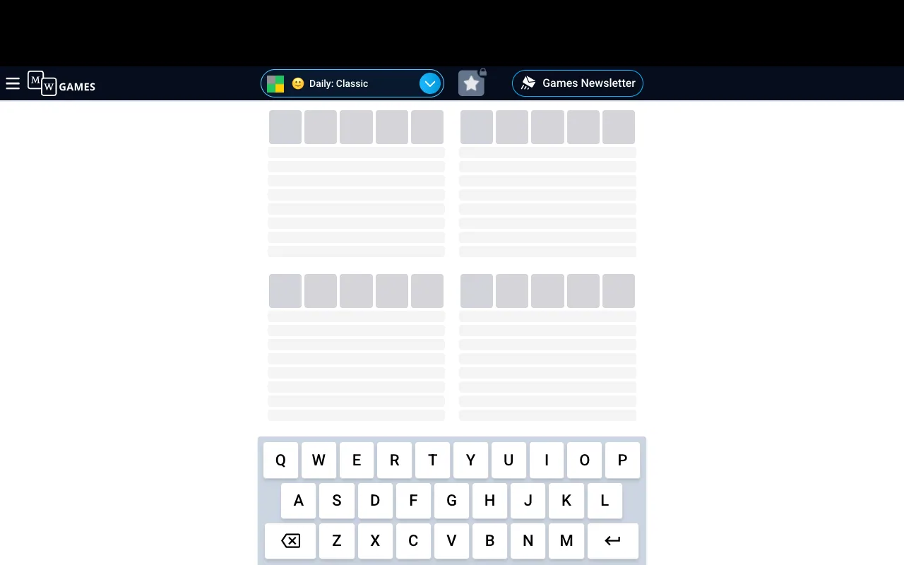 Screenshot of Quordle — a game like Wordle