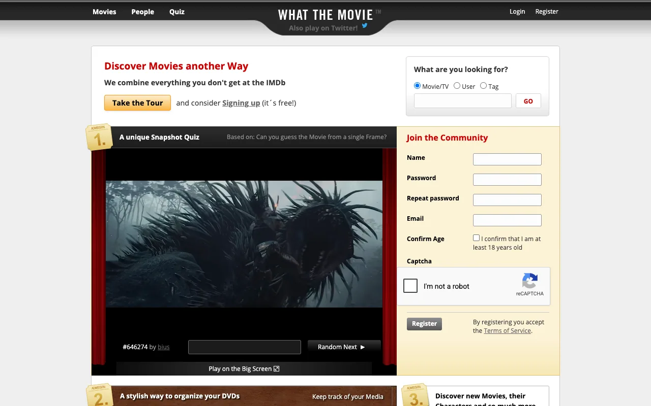 Screenshot of What The Movie — a game like Wordle