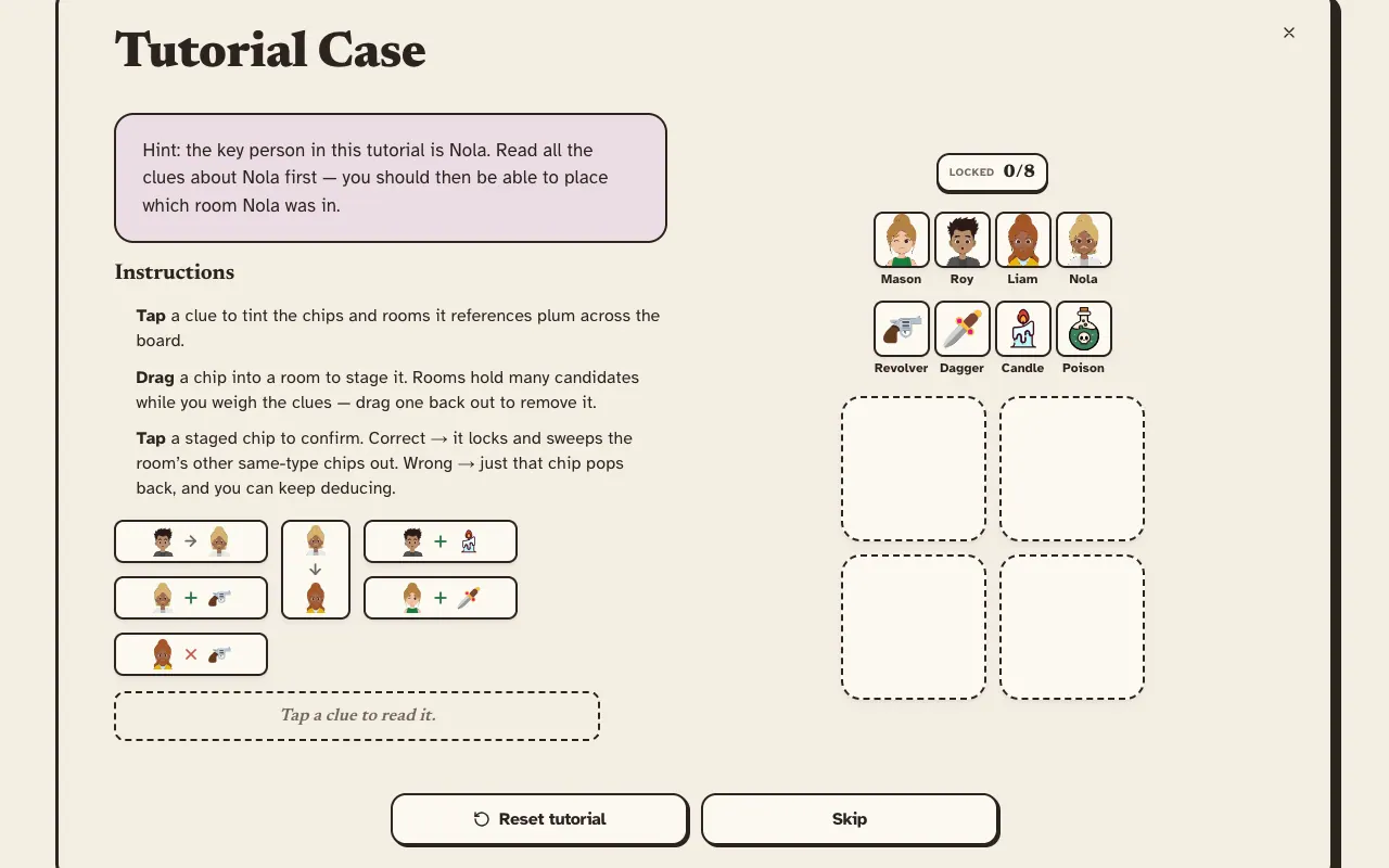 Screenshot of Alibi — a game like Wordle