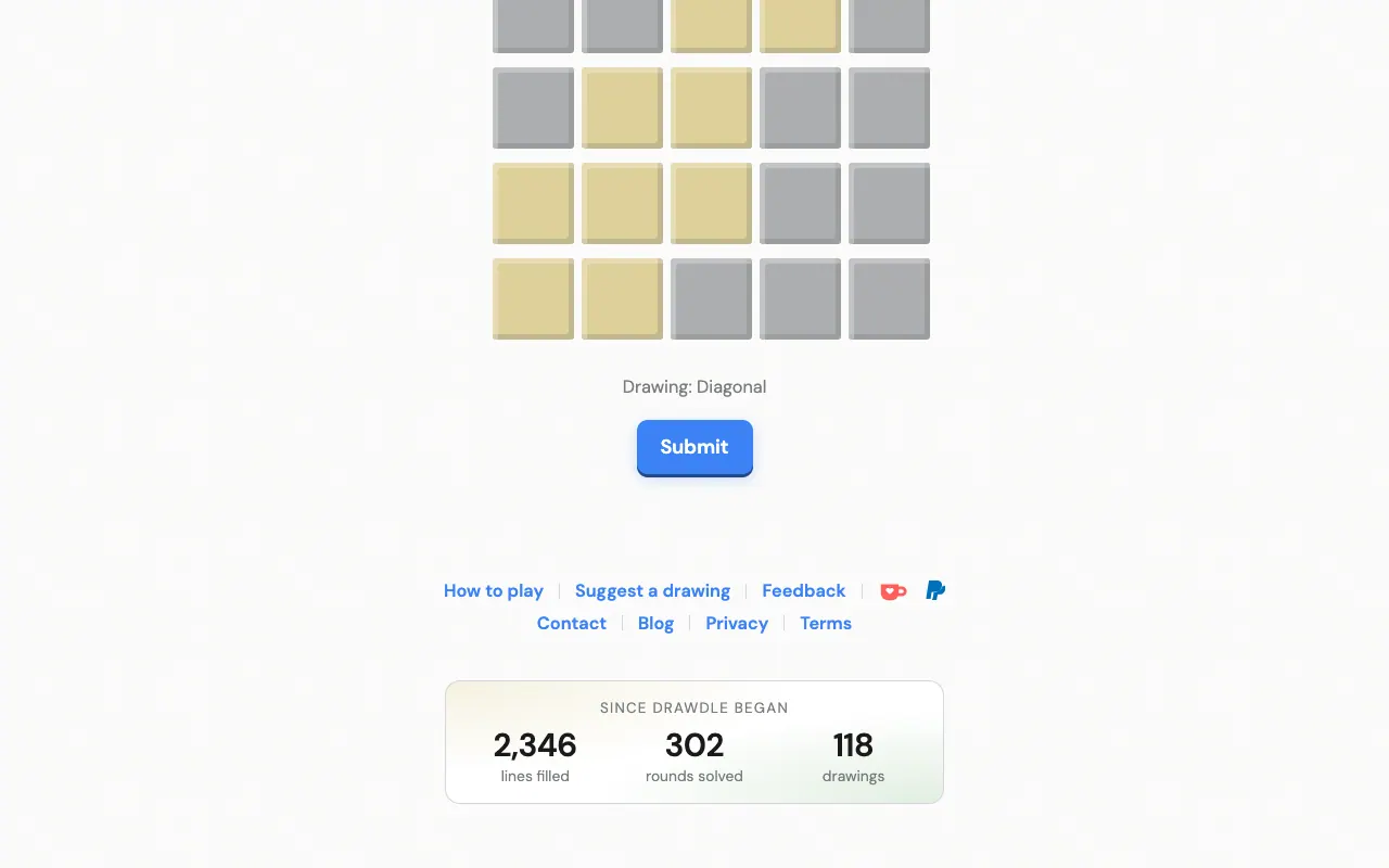 Screenshot of Drawdle — a game like Wordle