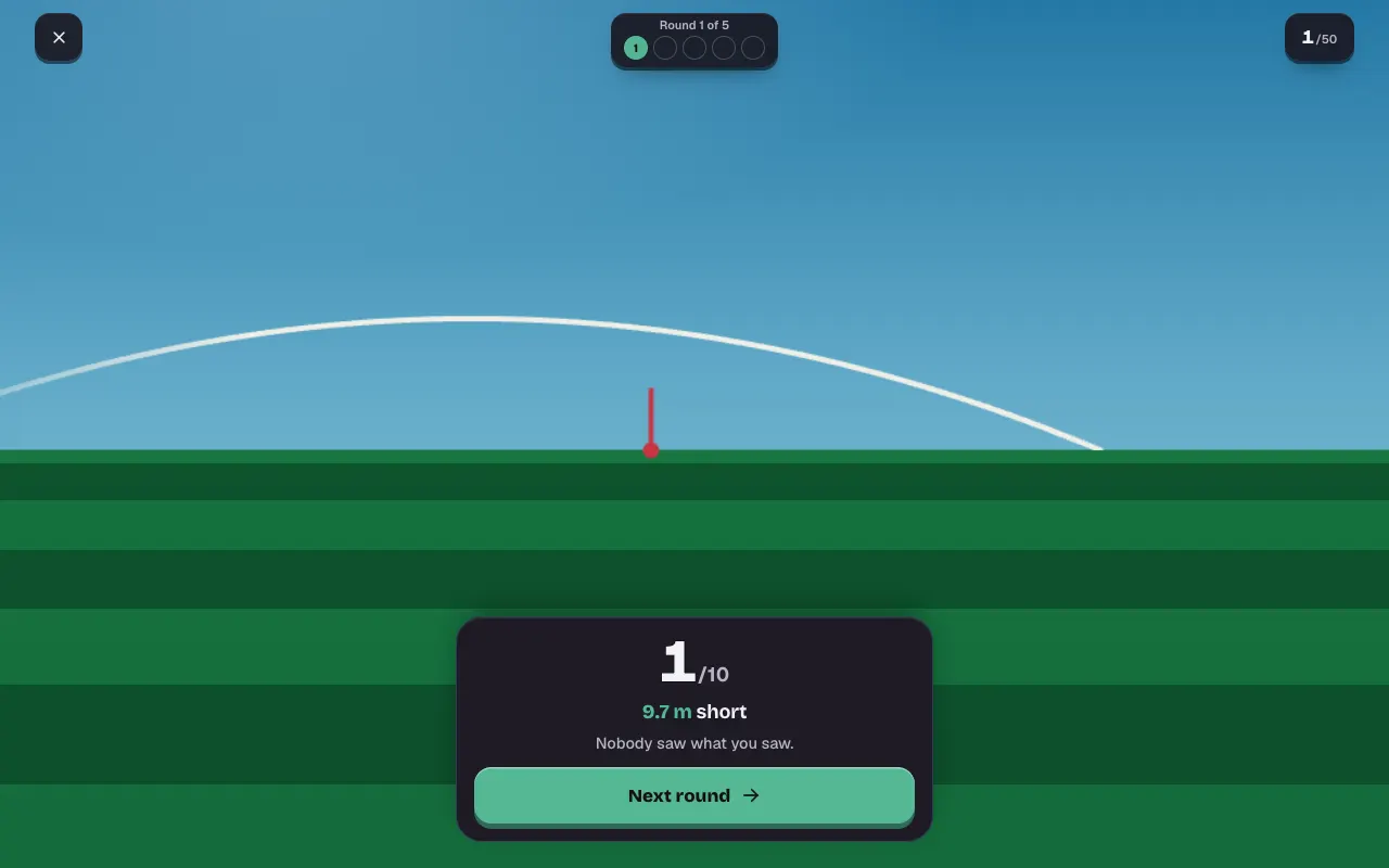 Screenshot of Dropped — a game like Wordle