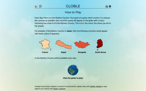 Globle screenshot
